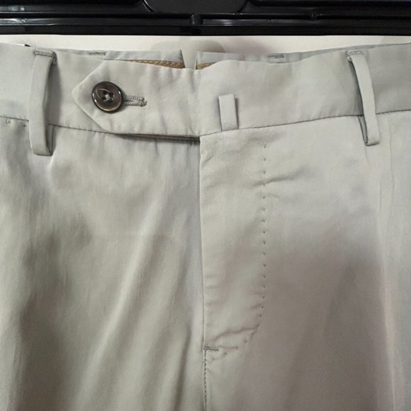 NWT Men's PT Torino Silkochino Trousers Light Greyish Blue Slim-Fit size 30 - Picture 2 of 12